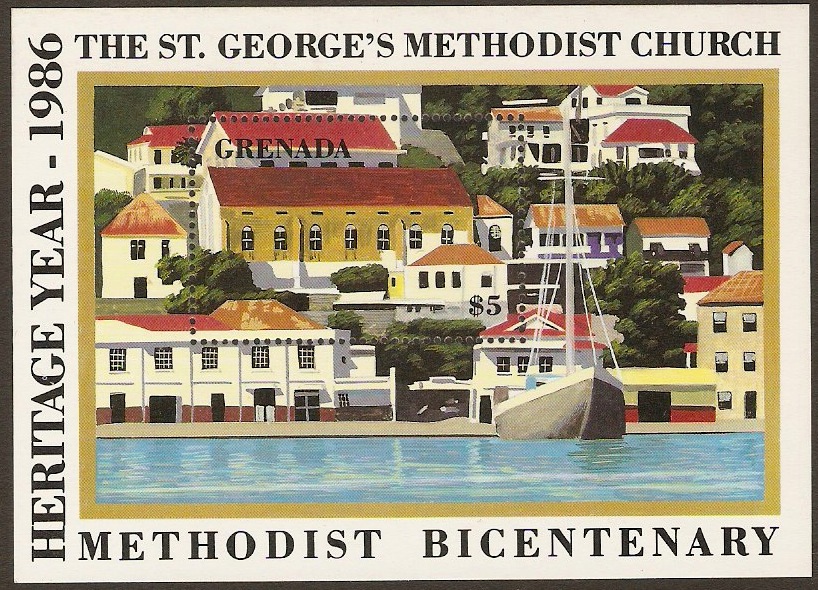 Grenada 1986 St. Georges Church Sheet. SGMS1488.