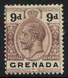 Grenada 1921 9d. Dull Purple and Black. SG127.