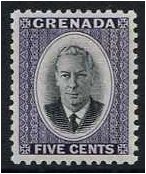 Grenada 1951 5c Black and violet. SG177.
