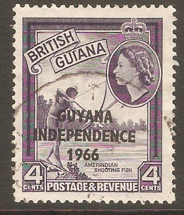 Guyana 1966 4c Violet. SG380.