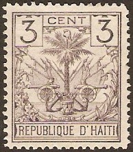 Haiti 1891 3c grey. SG31a.