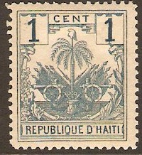 Haiti 1893 1c blue. SG41.