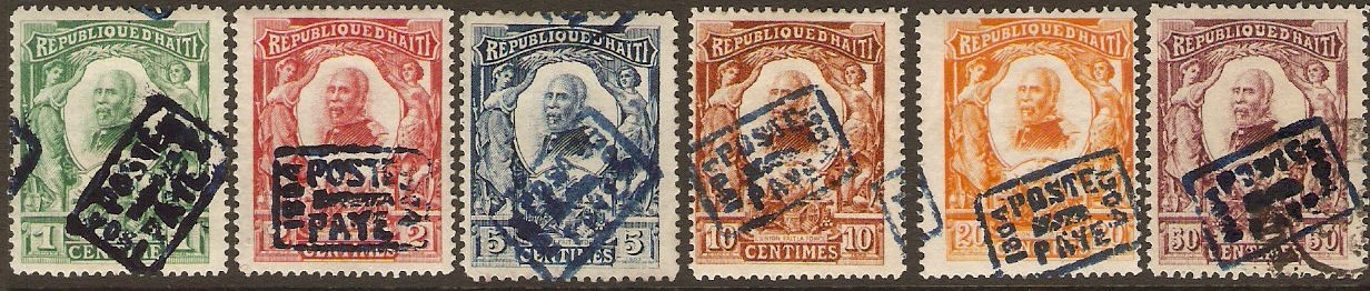 Haiti 1904 External mail set. SG103-SG108.