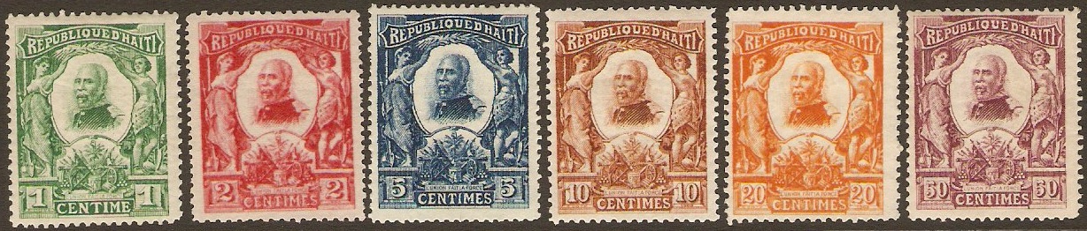 Haiti 1904 External mail set. SG109-SG114.