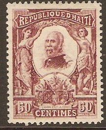 Haiti 1904 50c Plum. SG114.