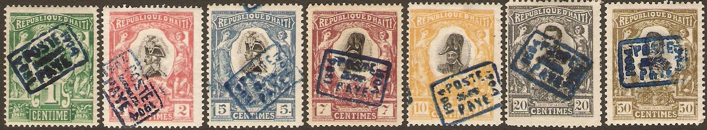 Haiti 1904 Independence Centenary Set. SG89-SG95.