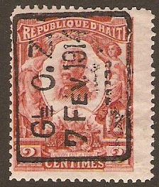 Haiti 1914 2c red. SG176.