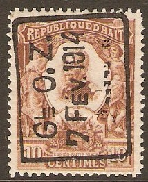 Haiti 1914 10c brown. SG178.