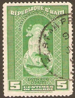 Haiti 1942 5c Emerald-green. SG344.