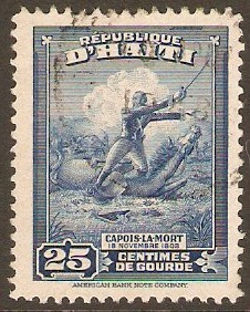 Haiti 1946 25c blue. SG404.