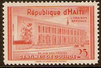 Haiti 1953 Special Delivery Stamp. SGE468.