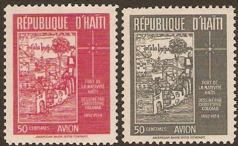 Haiti 1954 Columbus's Drawings Set. SG513-SG514.