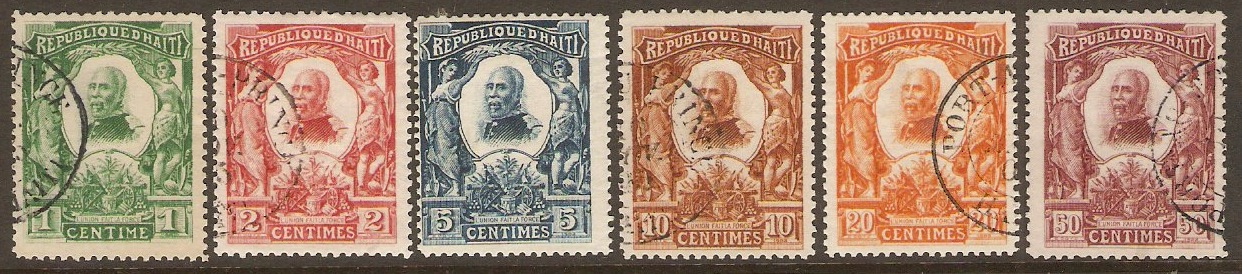 Haiti 1904 External mail set. SG109-SG114.