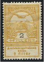 Hungary 1913 2f.+2f. Olive-Yellow. SG137.
