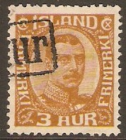 Iceland 1931 3a Bistre-brown. SG183.