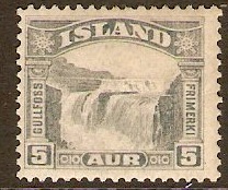 Iceland 1931 5a Grey. SG195.