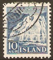 Iceland 1935 10a Blue. SG214.