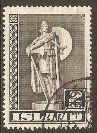 Iceland 1939 2k Grey - Thorfinn Karlsefni series. SG254. - Click Image to Close