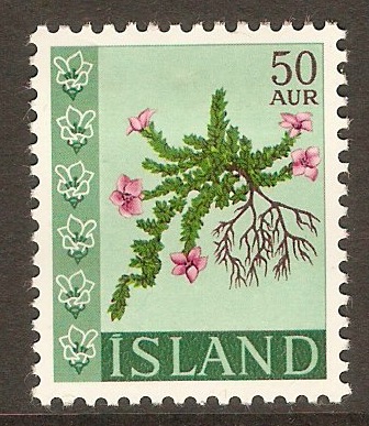 Iceland 1960 50a Wild Flowers Series. SG377.