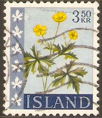 Iceland 1960 3k.50 Wild Flowers Series. SG380.
