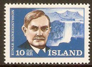 Iceland 1965 10k Benediktsson Commemoration. SG428.