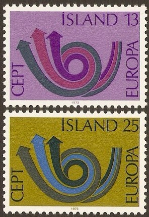 Iceland 1973 Europa Stamps. DG502-SG503.