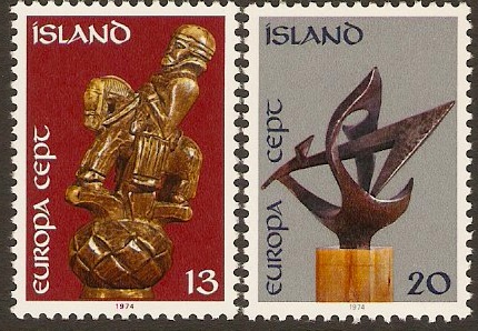 Iceland 1974 Europa Stamps. SG527-SG528. - Click Image to Close