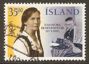 Iceland 1996 35k Europa Famous Women Stamp. SG859.