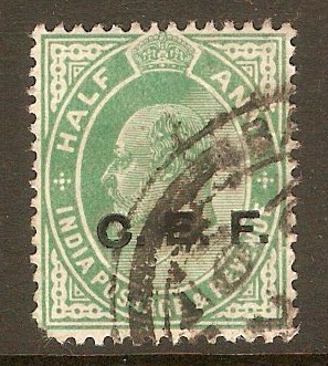 India 1908 a Green - C.E.F. SGC21.