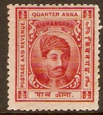 Kishangarh 1904 a Carmine. SG42. - Click Image to Close