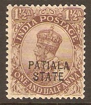 Patiala 1912 1a Chocolate. SG51.