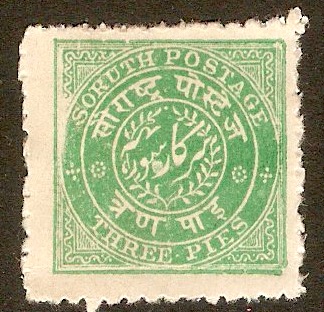 Soruth 1914 3p Green. SG40.