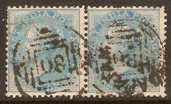 India 1865 a Blue. SG54.