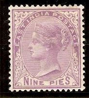 India 1874 9p Bright mauve. SG77.