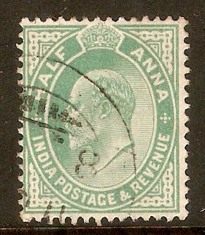 India 1906 a Green. SG149.