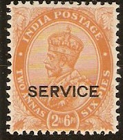 India 1932 2a.6p Orange. SGO131.