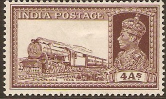 India 1937 4a Brown. SG255.