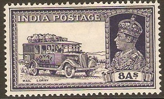 India 1937 8a Slate-violet. SG257.