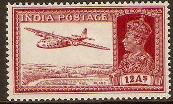 India 1937 12a Lake. SG258.
