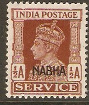 Nabha 1940 a Red-brown. SGO56.