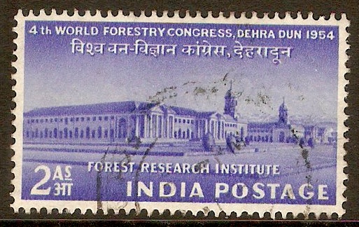 India 1954 Forestry Congress Stamp. SG353.
