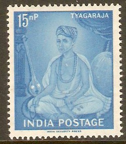 India 1961 15np Tyagaraja Stamp. SG433.
