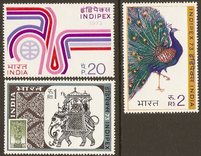 India 1973 "Indipex 73" Set. SG701-SG703.