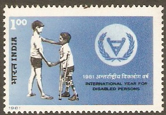 India 1981 1r Disabled Persons Year Stamp. SG1003.