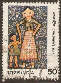 India 1983 50p Childrens Day Stamp. SG1103.