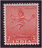 India 1949 2a Carmine. SG313.