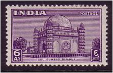 India 1949 6a Violet. SG317.