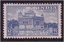 India 1949 12a Dull blue. SG319.
