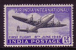 India 1948 Airmail Stamp. SG304.