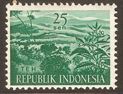 Indonesia 1960 25s Agricultural Products series. SG834.
